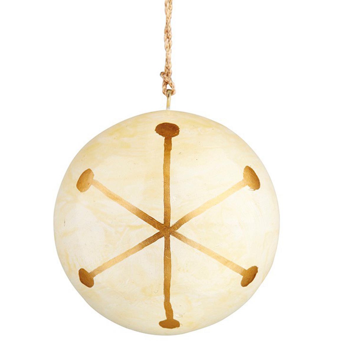 HÜBSCH Weihnachtskugel - Klassische Eleganz für festlichen Baumschmuck, Größe: 8 x 8 cm