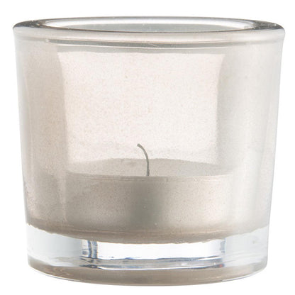 MADAM STOLTZ - 5P366 Teelicht 'Nordstern' Glas: Puristische Eleganz für warmes Kerzenlicht, Größe: 6 - 6,5 cm (T) x 6 cm (H)