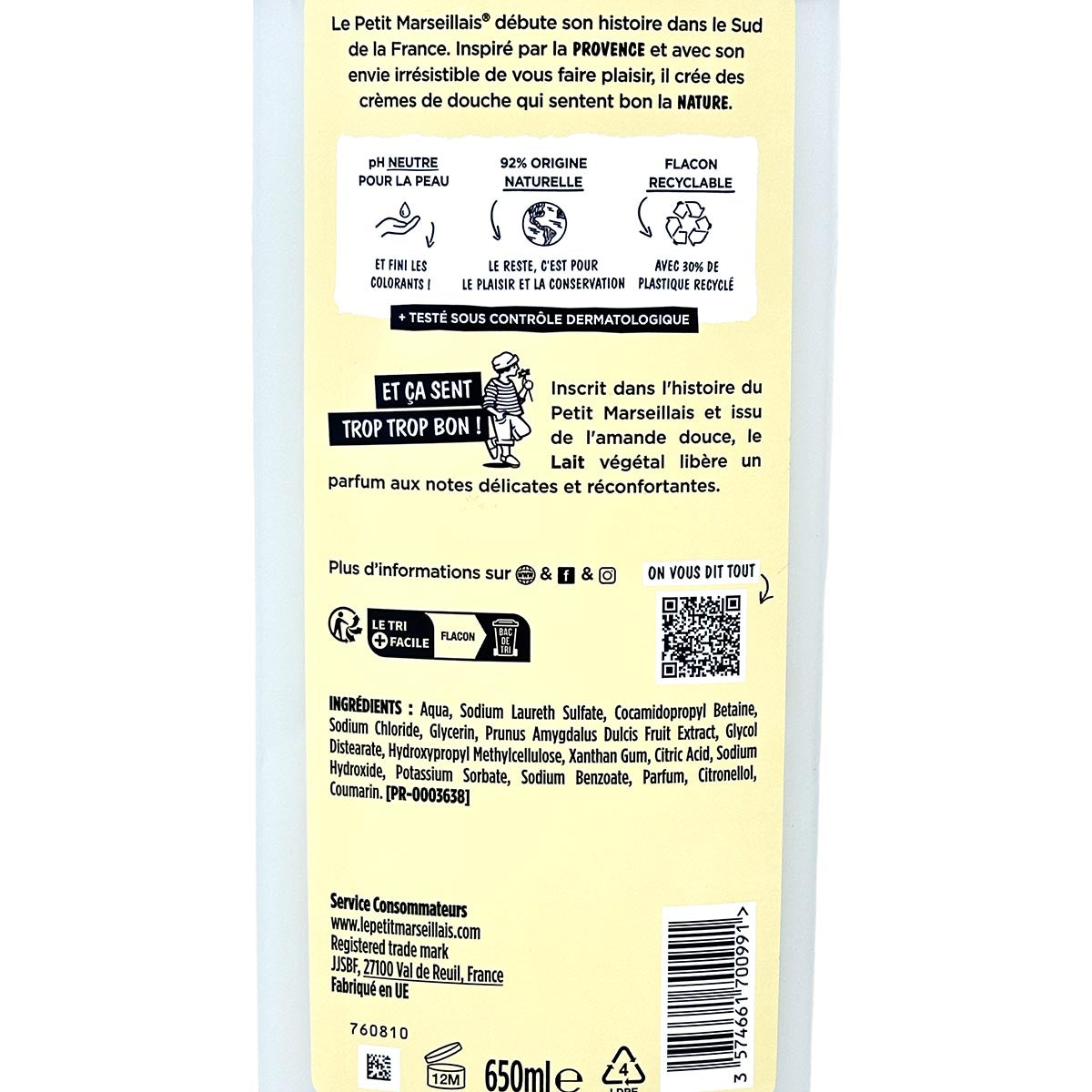 Le Petit Marseillais Duschgel und Badezusatz mit Milch 650 ml aus Frankreich