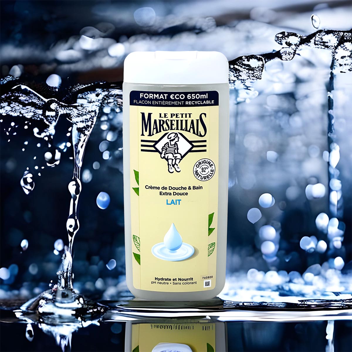 Le Petit Marseillais Duschgel und Badezusatz mit Milch 650 ml aus Frankreich