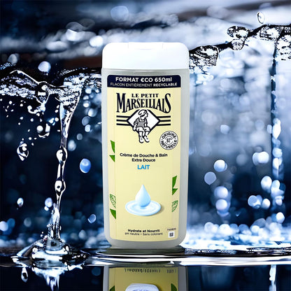 Le Petit Marseillais Duschgel und Badezusatz mit Milch 650 ml aus Frankreich