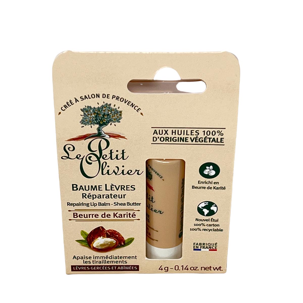 Le Petit Olivier Lippenbalsam mit Sheabutter 4 g aus Frankreich