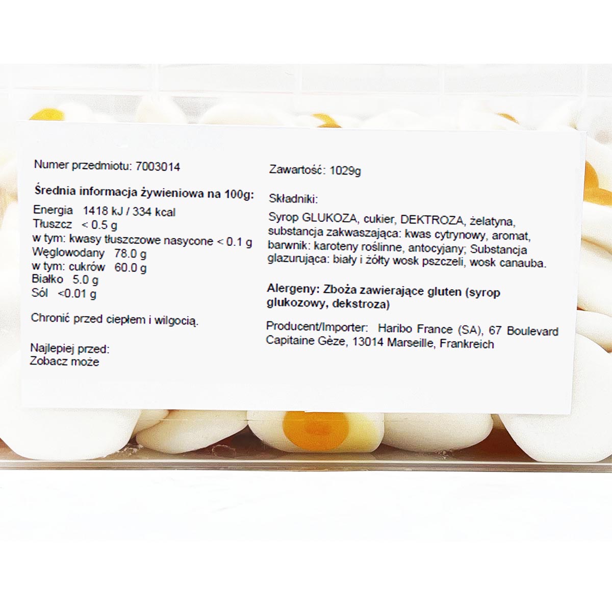 Haribo Oeufs au Plat Spiegeleier Soft Kaubonbons in der widerverschließbaren Box