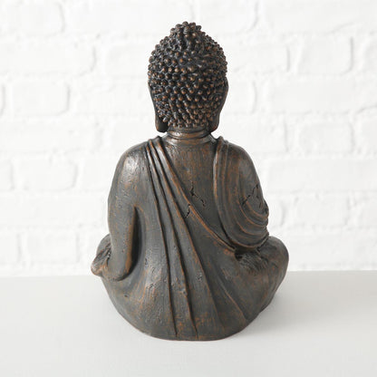 FeineHeimat Buddha Figur sitzend in Meditation 30 cm - Harmonische Gartendekoration