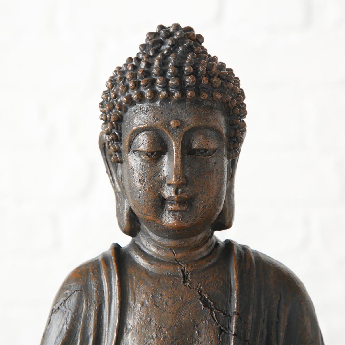 FeineHeimat Buddha Figur sitzend in Meditation 30 cm - Harmonische Gartendekoration