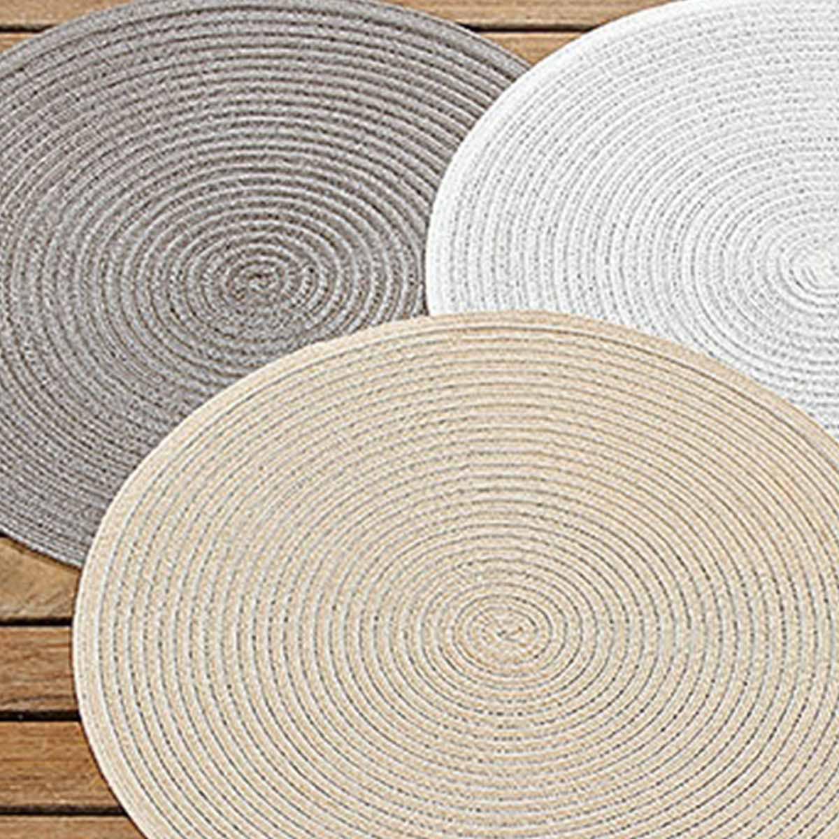 Elegante Runde Deckchen: Perfekt für Stilvolle Tischarrangements (3er-Set, Ø 38cm)