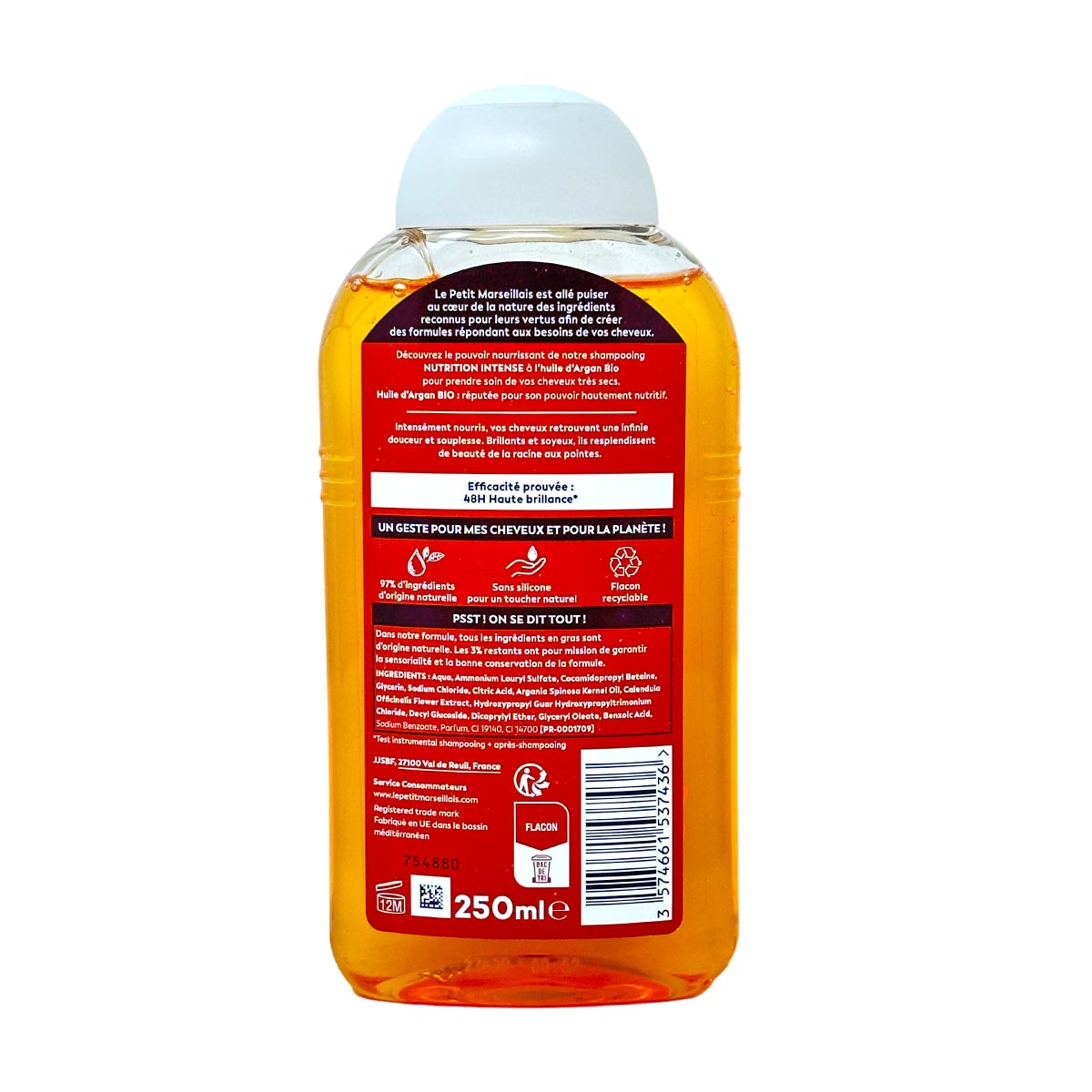 Le Petit Marseillais Shampoo mit Calendula und Arganöl - Trockene Haare und Kopfhaut