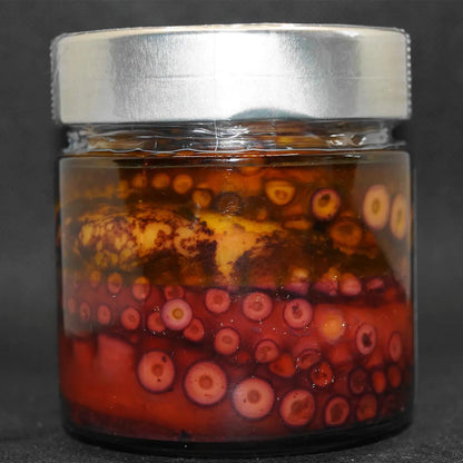 Conservas La Receta Großer Oktopus Stücke in Nativem Olivenöl Extra