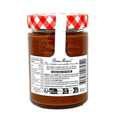 Bonne Maman Schokoladenaufstrich, Haselnüsse & Kakao, 360g Glas, aus Frankreich