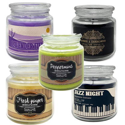 Bacana Candle handgefertigte Duftkerzen dekoratives Glas ca. 100 Stunden Brenndauer