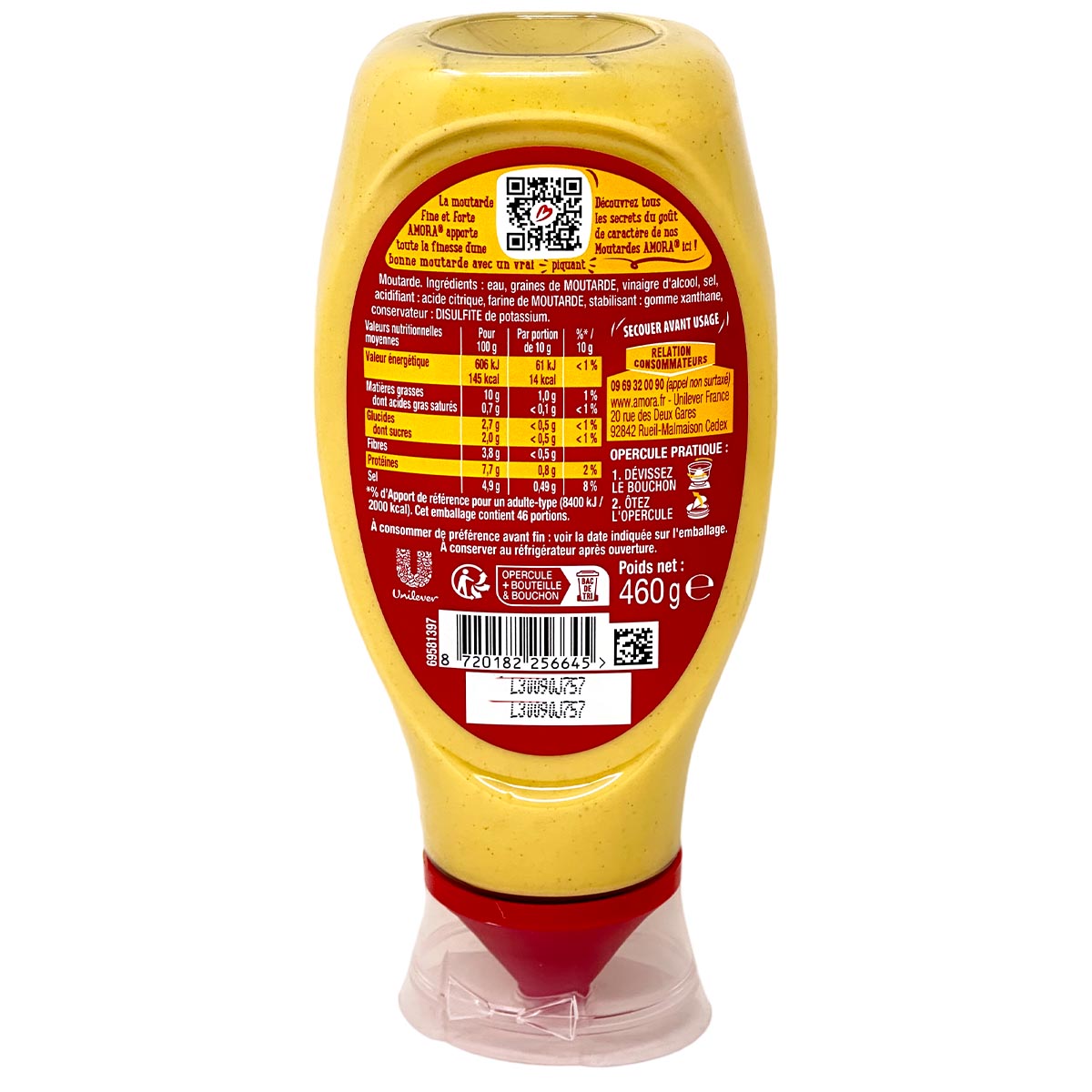 Amora Senf Fine et Forte 460g: Perfekter Geschmack, praktische Dosierung