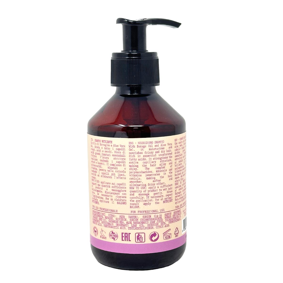 COSMO ORGANIC Volumisierendes Shampoo für krauses und trockenes Haar 250ml