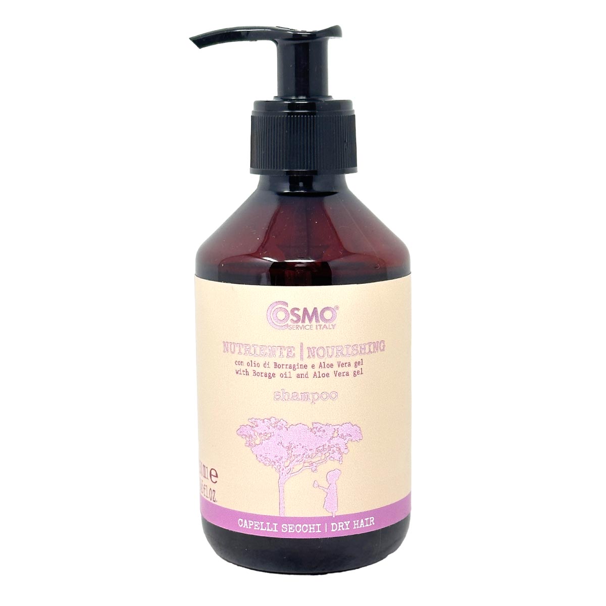 COSMO ORGANIC Volumisierendes Shampoo für krauses und trockenes Haar 250ml