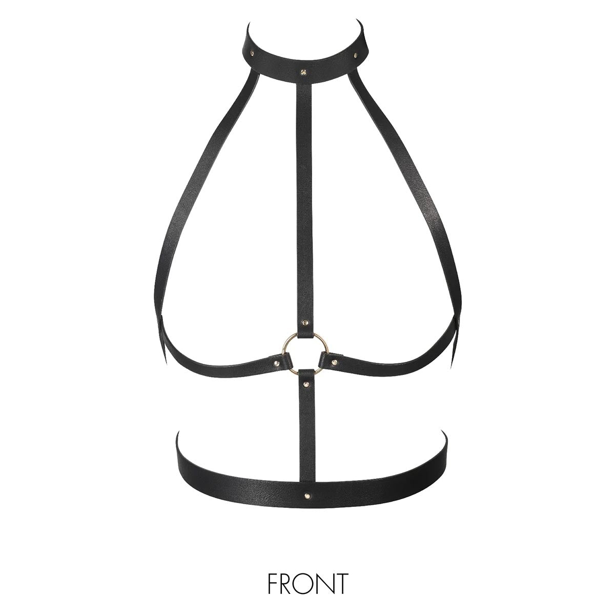 Bijoux Indiscrets H Harness: Elegantes schwarzes veganes Body Harness aus Spanien