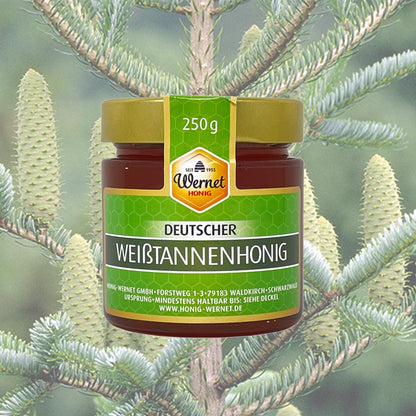 Honig Wernet Traditionsimker im Schwarzwald Deutscher Weißtannenhonig im 250g Glas