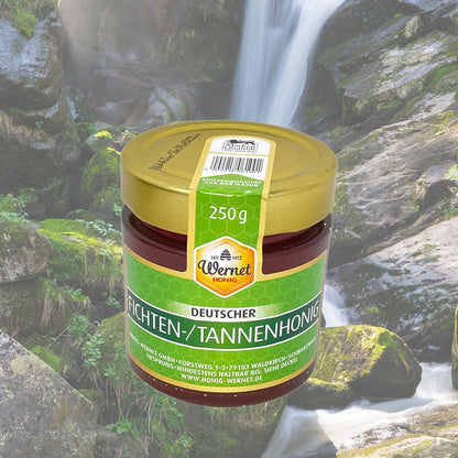 Honig Wernet Imker im Schwarzwald Deutscher Fichten-/Tannenhonig im 250g Glas