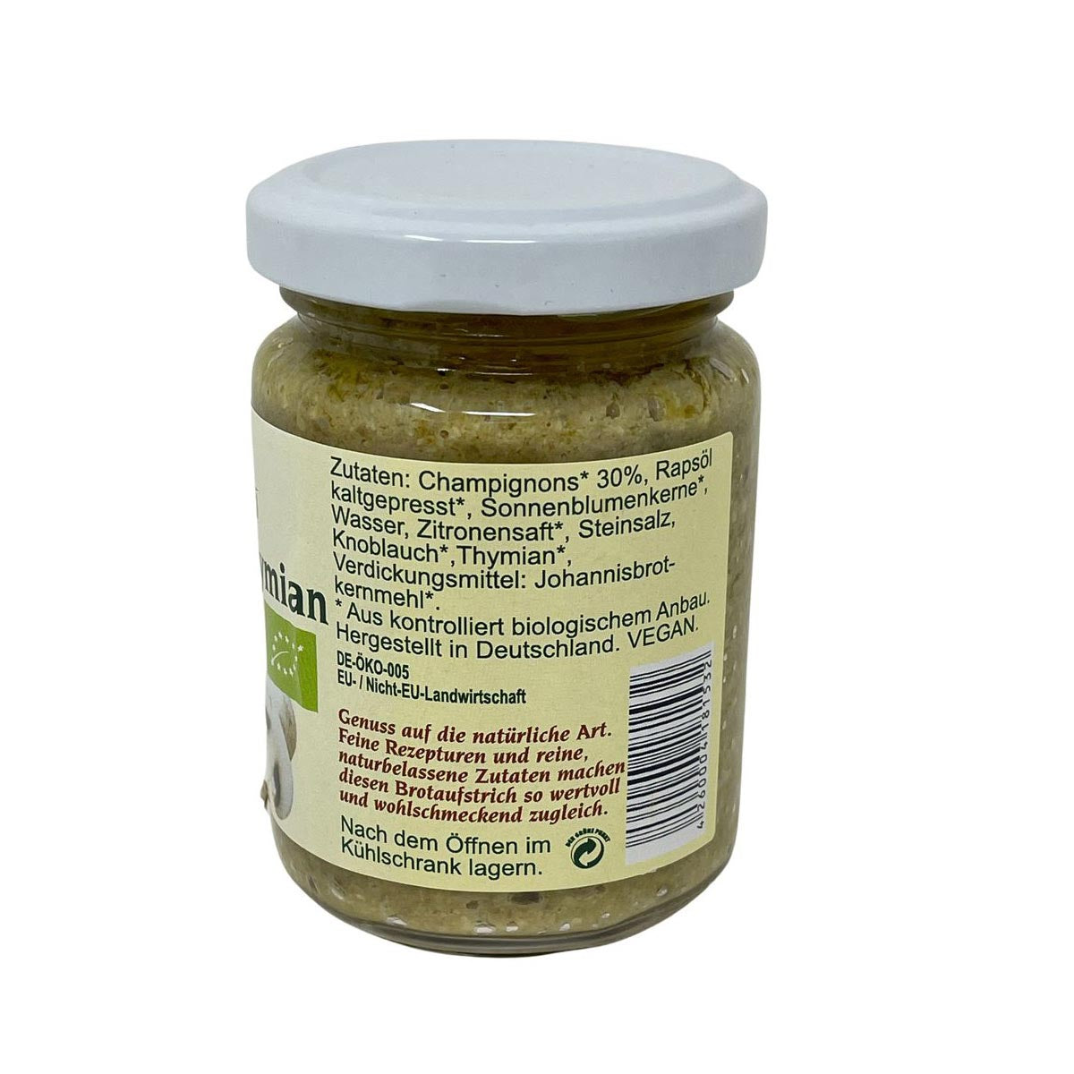 CHIRON Naturdelikatessen Bio Champignon-Thymian Brotaufstrich kbA 140 g