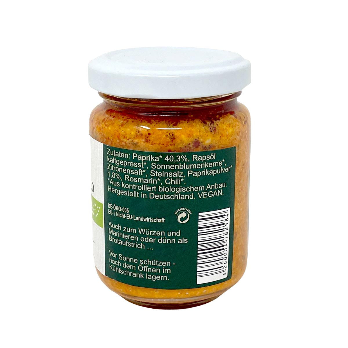 CHIRON Naturdelikatessen Bio Paprika Pesto (kbA) – Intensive Paprikanote in 140g-Glas