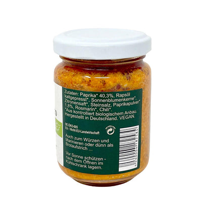 CHIRON Naturdelikatessen Bio Paprika Pesto (kbA) – Intensive Paprikanote in 140g-Glas