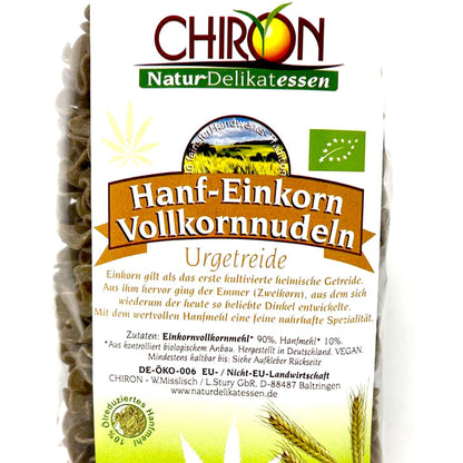 *MHD 23.02.2024* CHIRON Naturdelikatessen Bio Hanf-Einkorn Vollkornnudeln kbA 250 g Beutel