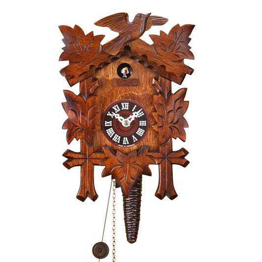 FeineHeimat original Schwarzwald Kuckucksuhr aus Holz 25 x 17 cm Made in Germany