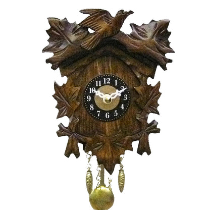 Engstler Original Schwarzwald Kuckucksuhr aus Holz 14 x 10 cm Made in Germany