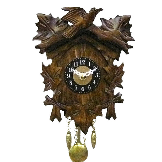 Engstler Original Schwarzwald Kuckucksuhr aus Holz 14 x 10 cm Made in Germany