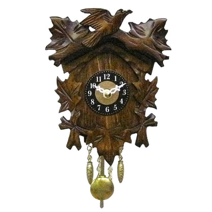 Engstler Original Schwarzwald Kuckucksuhr aus Holz 14 x 10 cm Made in Germany