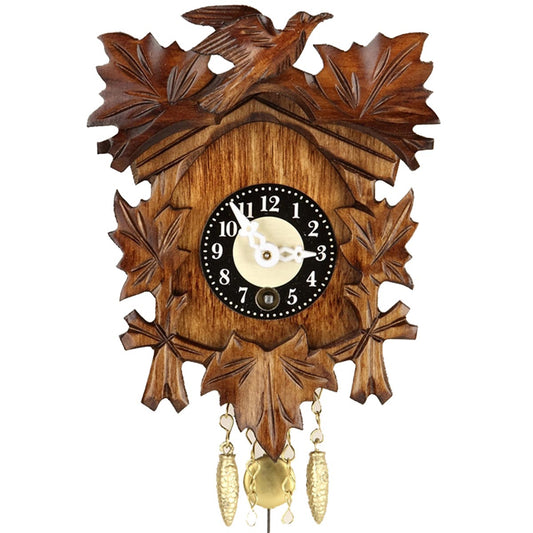 FeineHeimat original Schwarzwald Aufziehuhr Kuckucksuhr aus Holz  Made in Germany