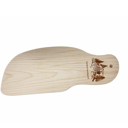 FeineHeimat Schneidbrett "Schwarzwaldgruß" inkl. scharfem Messer 28 x 11 cm