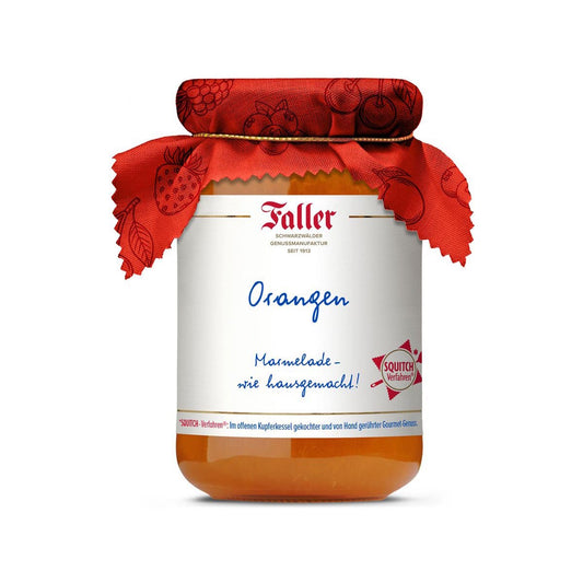 Fruchtaufstriche aus dem Schwarzwald Faller Orangen Marmelade extra wie hausgemacht! mit 60% Frucht 330 Gramm