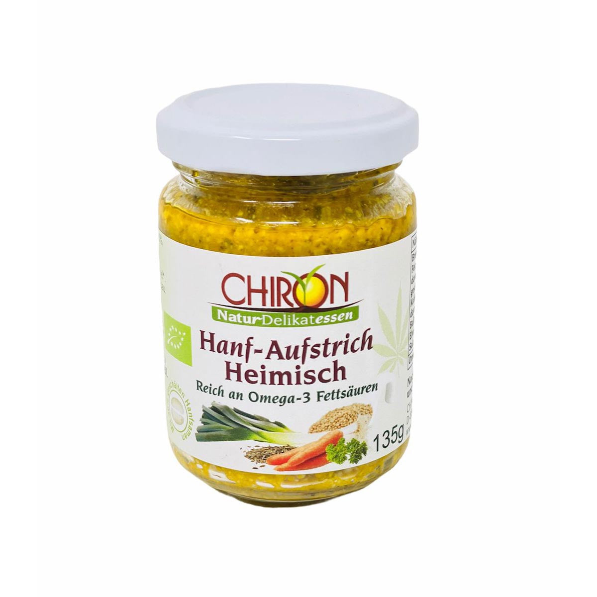 CHIRON Naturdelikatessen Bio Hanf-Aufstrich Heimisch kbA 135 g