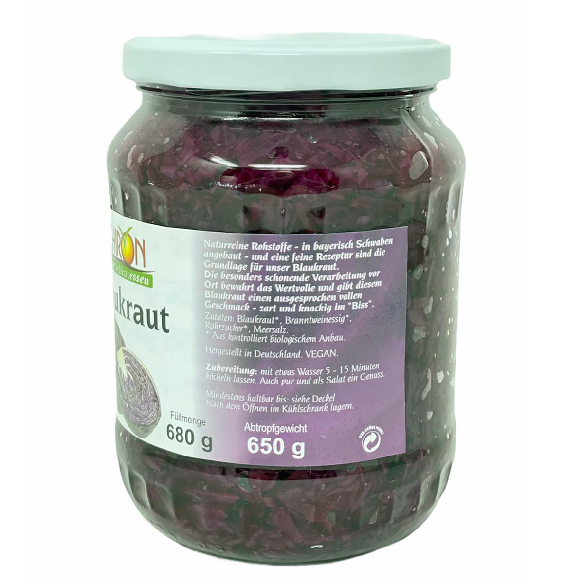 CHIRON Bio Blaukraut - Traditioneller Genuss aus kontrolliert biologischem Anbau