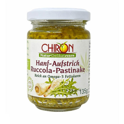 *MHD 02.02.2024* CHIRON Naturdelikatessen Bio Hanf-Aufstrich Rucola-Pastinake kbA 135 g