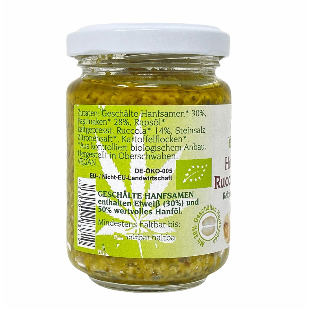 *MHD 02.02.2024* CHIRON Naturdelikatessen Bio Hanf-Aufstrich Rucola-Pastinake kbA 135 g