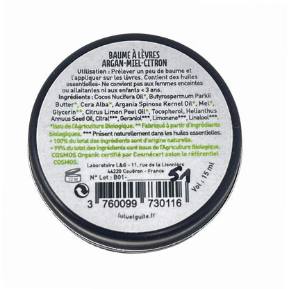 Laboratoire L&G Bio-Lippenbalsam mit Argan, Honig und Zitrone 15 ml aus Frankreich