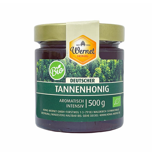 BIO-Tannenhonig aus den Schwarzwälder Tannenwäldern: Honig Wernet  im 500g Glas