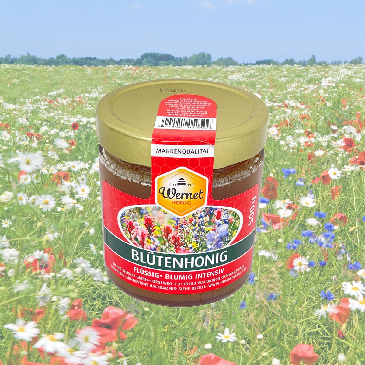 Honig Wernet Traditionsimker im Schwarzwald Blütenhonig im 500 g Glas