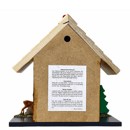 Authentische Schwarzwald Wetterstation: Holz, Made in Germany, 14 cm, Thermometer