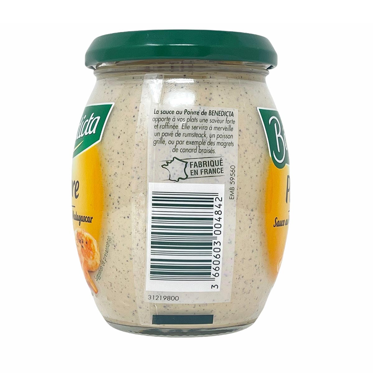 Bénédicta Sauce au Poivre de Madagascar: Intensive Pfeffer Sauce im 260g Glas