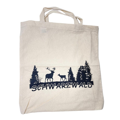 Authentische Schwarzwald Baumwolltasche: 100% Baumwolle, 38x42 cm, FeineHeimat
