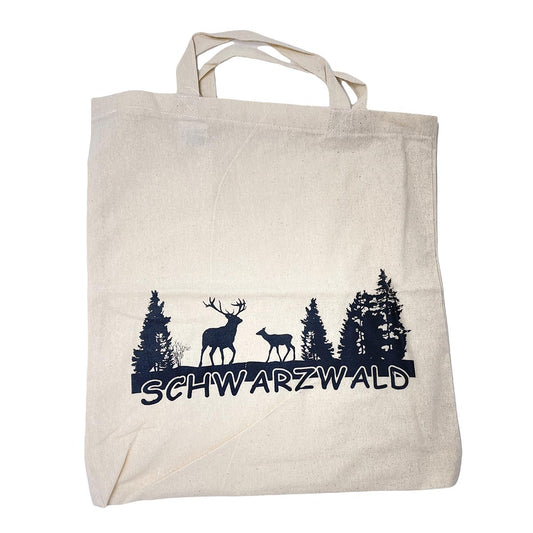 Authentische Schwarzwald Baumwolltasche: 100% Baumwolle, 38x42 cm, FeineHeimat