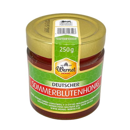 Honig Wernet Traditionsimker im Schwarzwald Deutscher Sommerblütenhonig 250g Glas