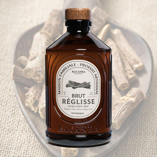 Bacanha Sirop Brut de Réglisse Bio 400 ml – Bio-Lakritzsirup mit Bio-Rohrzucker