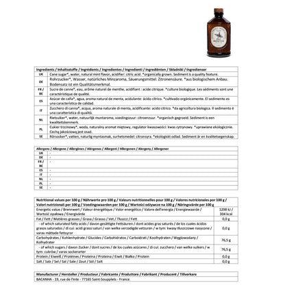 Bacanha Bio Minz Sirup - Erfrischender Genuss, ideal für Cocktails und Sommerdrinks!