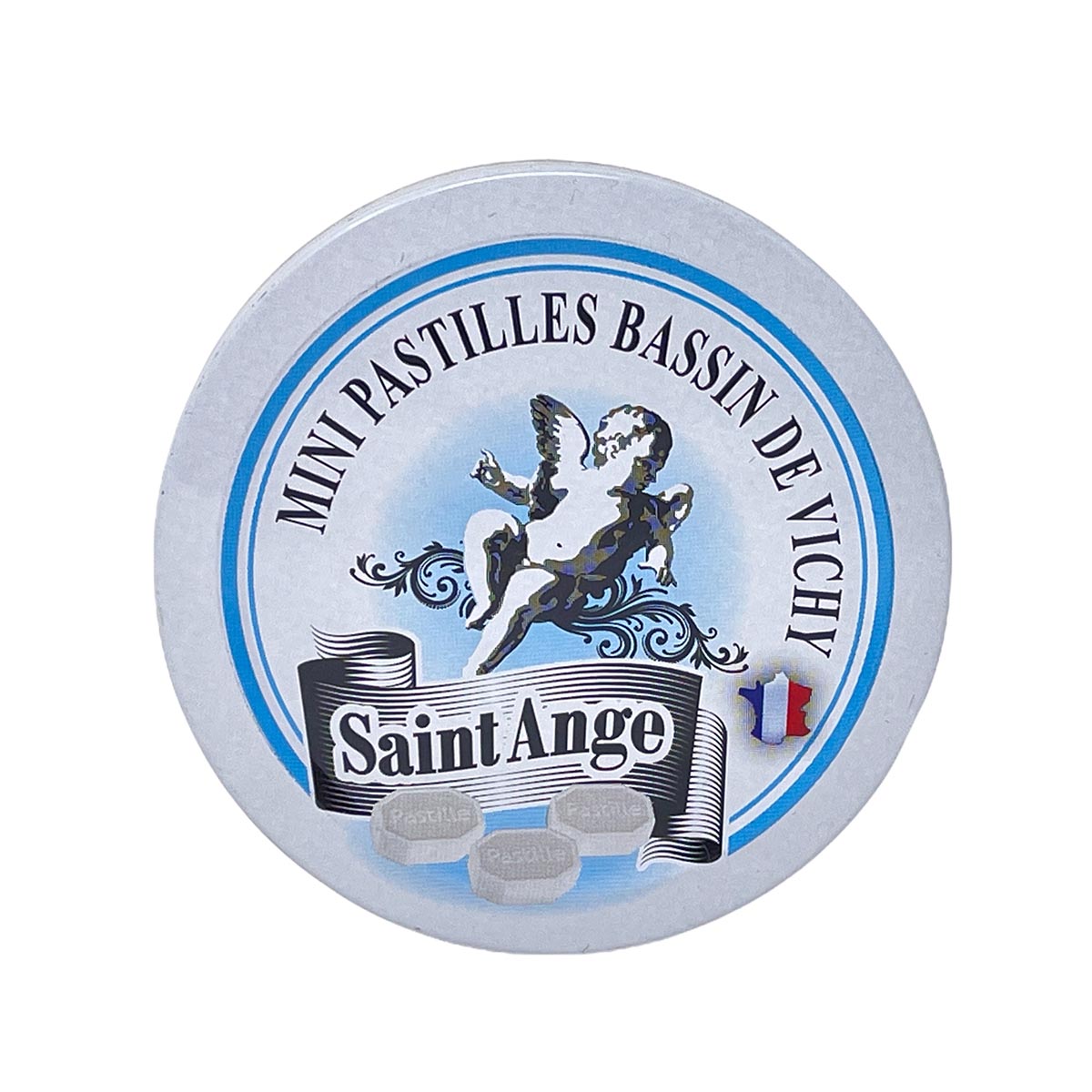 Saint-Ange Mini-Pfefferminz-Pastillen – Frische aus Vichy, Frankreich, 50g