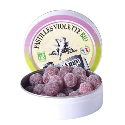Saint-Ange  - Bio-Pastillen mit Veilchengeschmack aus Frankreich 50g