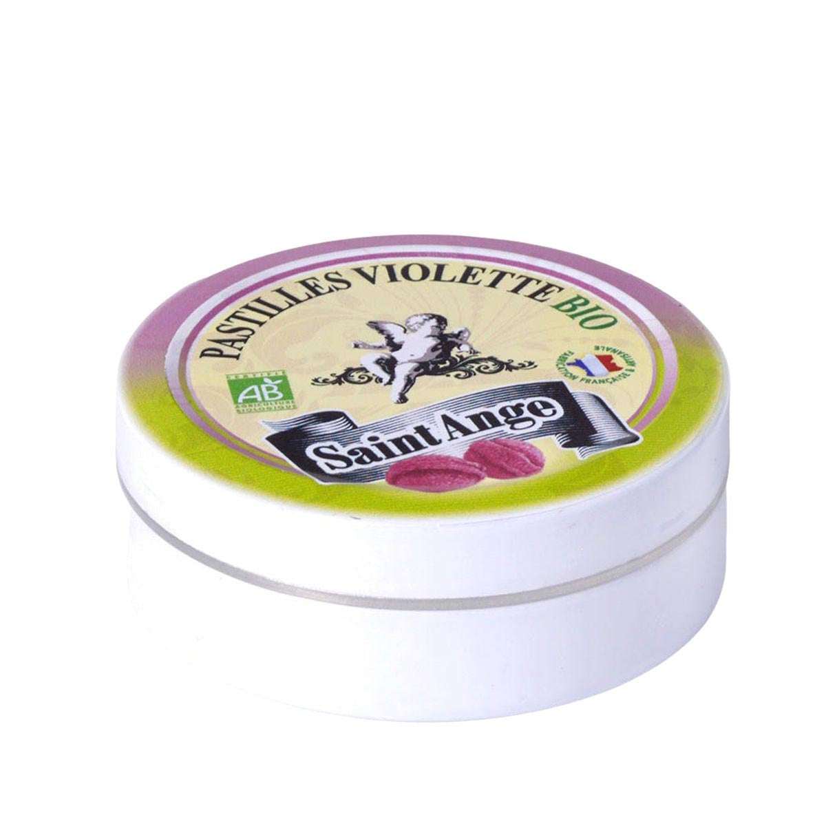 Saint-Ange  - Bio-Pastillen mit Veilchengeschmack aus Frankreich 50g