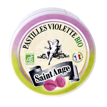 Saint-Ange  - Bio-Pastillen mit Veilchengeschmack aus Frankreich 50g