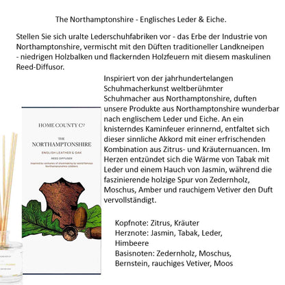 Home County Candle Luxus Raumduft-Diffusor Raumduft verschiedene Duftnoten 100ml aus England